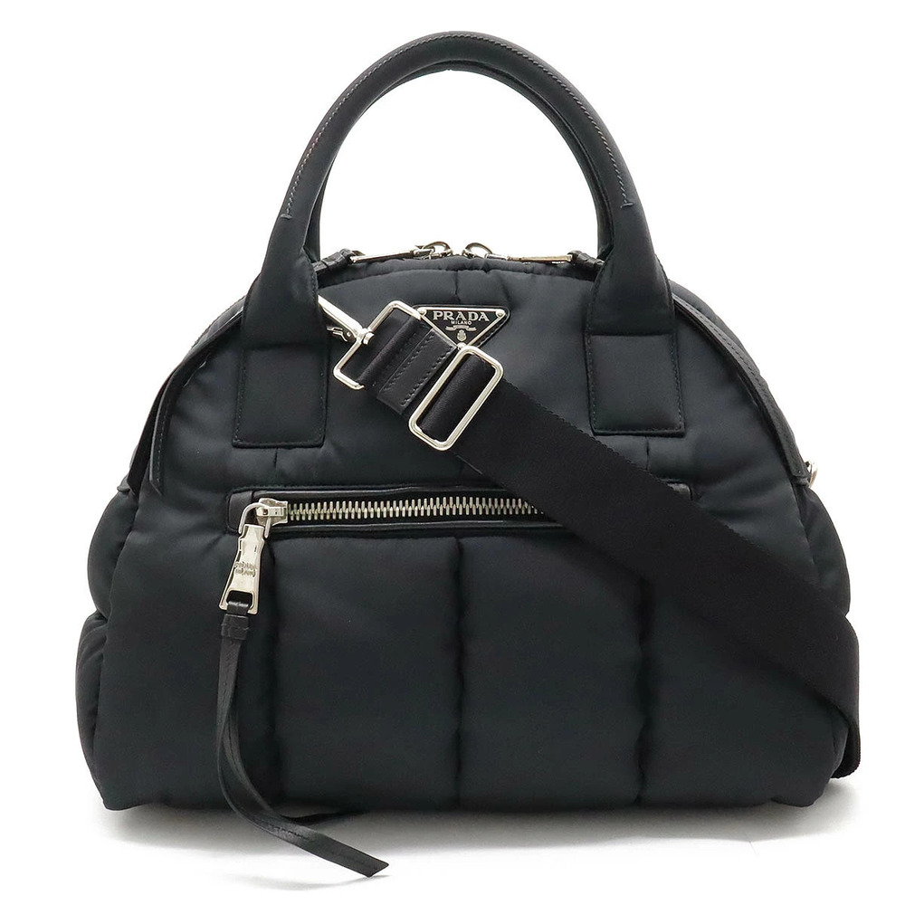 Prada Bomber Handbag Crossbody Bag NERO Black